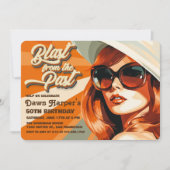 Retro Groovy 60s 70s Uitnodiging (Voorkant)