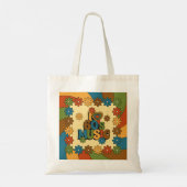 Retro Groovy 60's Music for Music Enthusiasts Tote Bag (Achterkant)