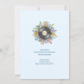 Retro Groovy 60th Birthday Invitation Kaart (Achterkant)