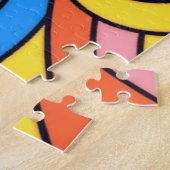 Retro Groovy 70 esthetisch Legpuzzel (Zijkant)