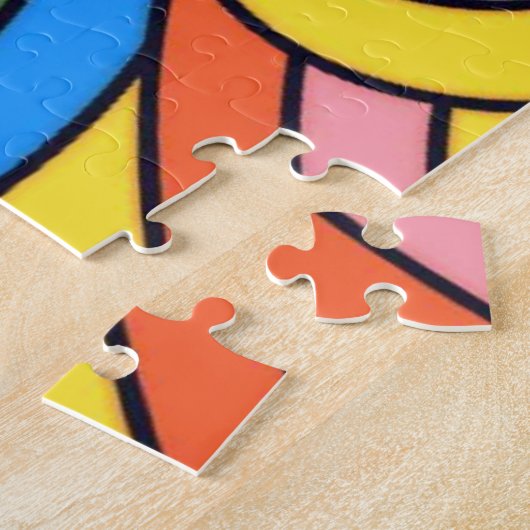 Retro Groovy 70 esthetisch Legpuzzel (Zijkant)