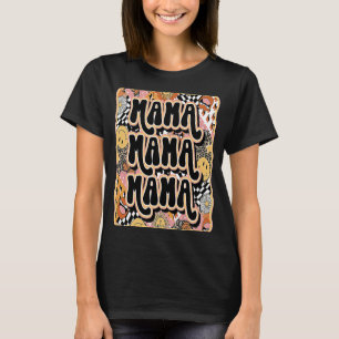 Retro Groovy 70s 80s Hippie mama Mothe T-shirt