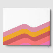 Retro Groovy 70's Bloem MOD  Gastenboek (Achterkant)