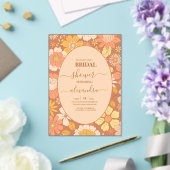 Retro Groovy 70's Bruids Thema Acryl Uitnodigingen (Insitu (Huwelijk))