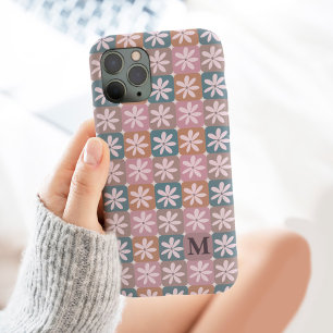 Retro Groovy 70s Daisy Monogram Case-Mate iPhone Case