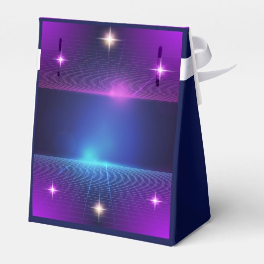 Retro Groovy 70s Disco Ball Verjaardagsfeest Bedankdoosjes (Achterkant)