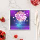 Retro Groovy 70s Disco Ball Verjaardagsfeest Servet (Insitu)