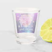 Retro Groovy 70s Disco Ball Verjaardagsfeest Shot Glas (Achterkant)