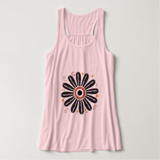 Retro Groovy 70s Flower Tanktop