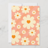 Retro Groovy 70's Gedekte gedempte Tonen Wedding S Save The Date (Achterkant)