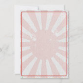 Retro Groovy 70's Gemuteerde Tones Wedding Invit Kaart (Achterkant)