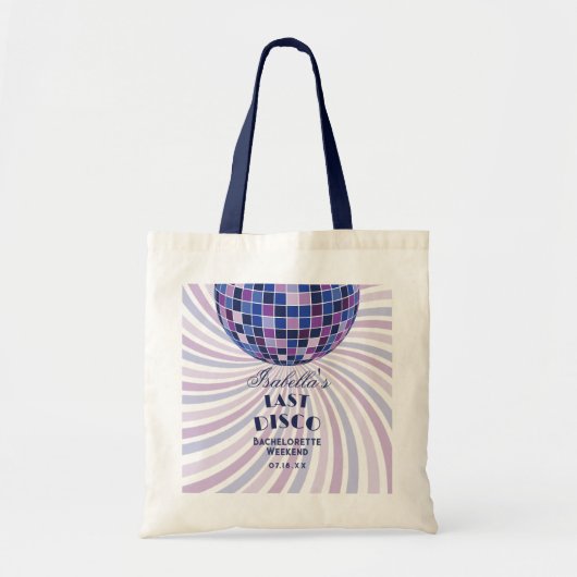 Retro Groovy 70s Laatste Disco Bachelorette Weeken Tote Bag (Voorkant)