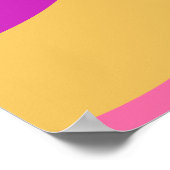 Retro Groovy 70s Let's Disco Verjaardag Welkom Poster (Hoek)