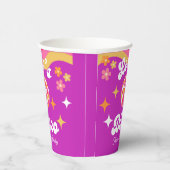 Retro Groovy 70s Let's Disco Verjaardagsfeest Papieren Bekers (Rechts)