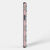 Retro Groovy 70s Madeliefje Monogram iPhone Hoesje (Rechterkant)
