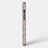 Retro Groovy 70s Madeliefje Monogram iPhone Hoesje (Linkerkant)