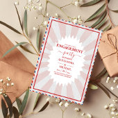 Retro Groovy 70's met een gedempte tones Wedding I Kaart