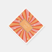 Retro Groovy 70's met een gedempte tones Wedding N Servet (Hoek)