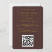 Retro Groovy 70's Rainbow Arch Typografie Huwelijk Kaart (Achterkant)