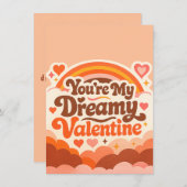 Retro Groovy 70s Rainbow Bedankkaart (Voorkant / Achterkant)