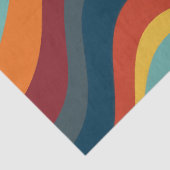 Retro Groovy 70's Regenboog Madeliefje Tissuepapier (Detail)