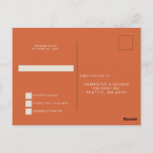 Retro Groovy 70s Schattige Ivoor Sinaasappel Disco Briefkaart (Achterkant)