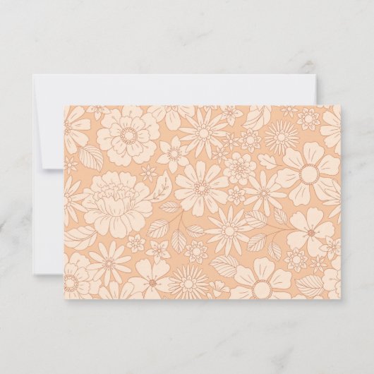 Retro Groovy 70's Thema Business Bedankkaart (Achterkant)