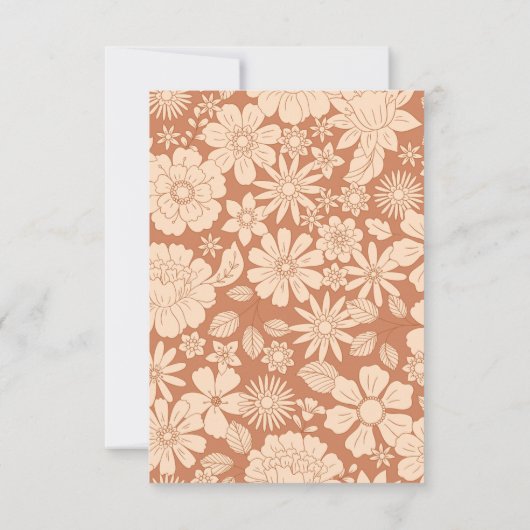 Retro Groovy 70's Thema Business Bedankkaart (Achterkant)