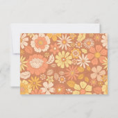 Retro Groovy 70's Thema Business Bedankkaart (Achterkant)