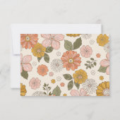 Retro Groovy 70's Thema Business Bedankkaart (Achterkant)