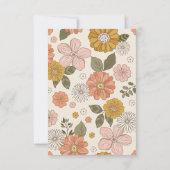 Retro Groovy 70's Thema Business Bedankkaart (Achterkant)