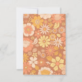 Retro Groovy 70's Thema Business Bedankkaart (Achterkant)