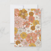 Retro Groovy 70's Thema Business Bedankkaart (Achterkant)