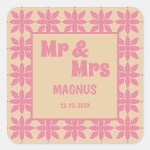 Retro groovy 70's vet typografie perzik & roze