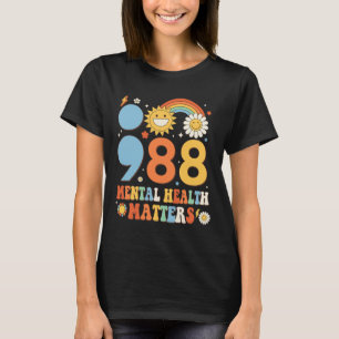 Retro Groovy 988 Geestelijke gezondheidsproblemen  T-shirt