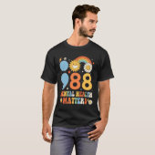 Retro Groovy 988 Mental Health Matters Suicide Pre T-shirt (Voorkant volledig)