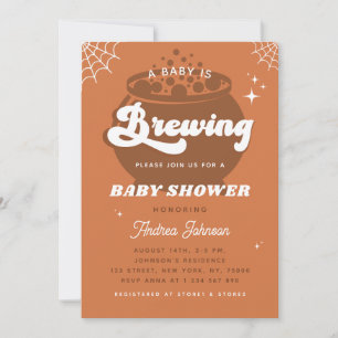 Retro Groovy A Baby is het Baby shower van de Herf Kaart