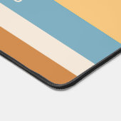 Retro Groovy aangepaste naam tekst Kantoor of pers Bureaumat (Hoek)