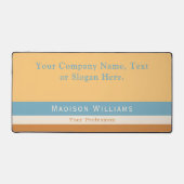 Retro Groovy aangepaste naam tekst Kantoor of pers Bureaumat (Voorkant)