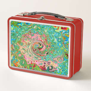 Retro Groovy Abstract Kleurrijke Regenboog Draaiko