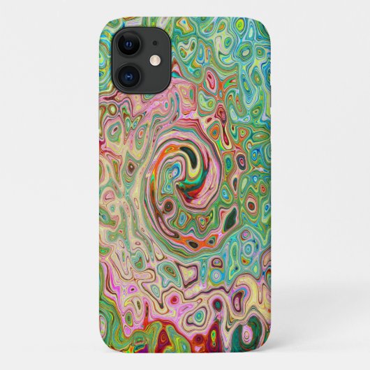 Retro Groovy Abstract Kleurrijke Regenboog Draaiko Case-Mate iPhone Case (Achterkant)