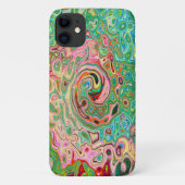 Retro Groovy Abstracte kleurrijke regenboogwervelk Case-Mate iPhone Case (Achterkant)