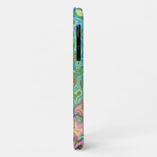 Retro Groovy Abstracte kleurrijke regenboogwervelk Case-Mate iPhone Case (Achterkant/links)