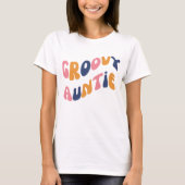 Retro Groovy Auntie 70s Retro Auntie T-Shirt (Voorkant)