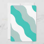 Retro Groovy Baby Boy Shower Kaart (Achterkant)