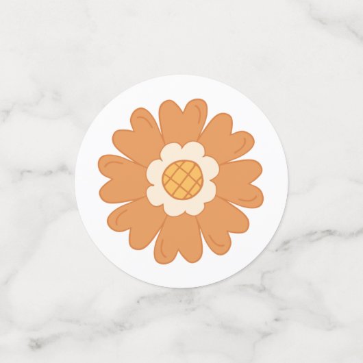 Retro groovy baby confetti (Kleine voorkant)