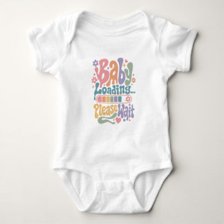 Retro Groovy Baby Laden Even Geduld Moederdag Romper