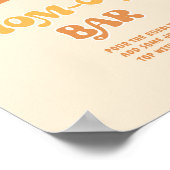 Retro groovy baby Momosa bar Poster (Hoek)