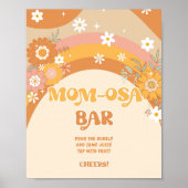 Retro groovy baby Momosa bar Poster (Voorkant)