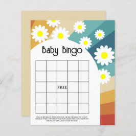 Retro Groovy - Baby shower bingo